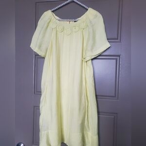 BCBGMaxAzria Pale Yellow Summer Dress, Sz 8/M
